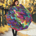 Watercolor Psychedelic Print Foldable Umbrella