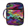 Watercolor Psychedelic Print Front Pocket Bible Bag