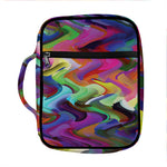 Watercolor Psychedelic Print Front Pocket Bible Bag