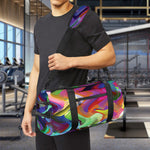 Watercolor Psychedelic Print Gym Bag