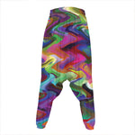 Watercolor Psychedelic Print Hammer Pants