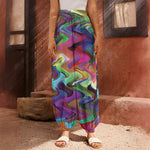 Watercolor Psychedelic Print Harem Pants