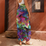 Watercolor Psychedelic Print Harem Pants