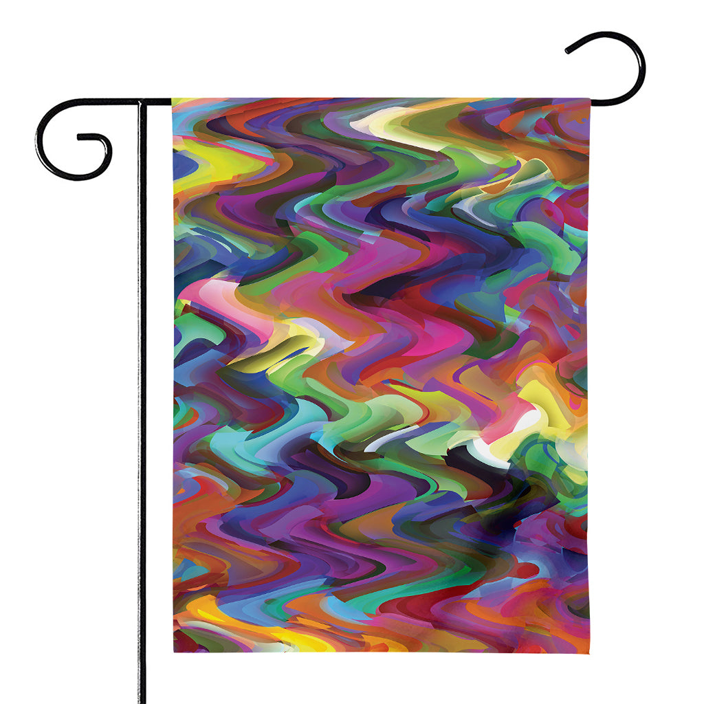 Watercolor Psychedelic Print House Flag