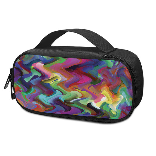 Watercolor Psychedelic Print Insulin Cooler Travel Case