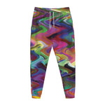 Watercolor Psychedelic Print Jogger Pants