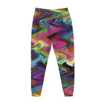 Watercolor Psychedelic Print Jogger Pants
