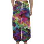 Watercolor Psychedelic Print Lantern Pants