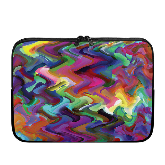 Watercolor Psychedelic Print Laptop Sleeve