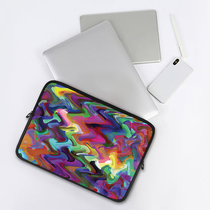 Watercolor Psychedelic Print Laptop Sleeve