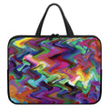 Watercolor Psychedelic Print Laptop Sleeve With Handle