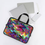 Watercolor Psychedelic Print Laptop Sleeve With Handle