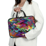 Watercolor Psychedelic Print Laptop Sleeve With Handle