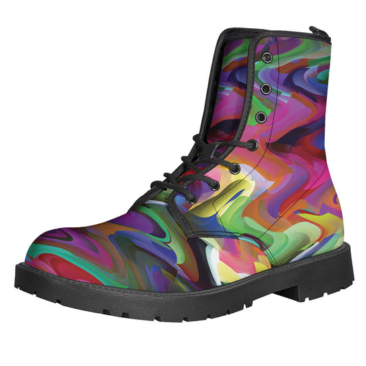 Watercolor Psychedelic Print Backpack
