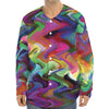 Watercolor Psychedelic Print Long Sleeve Baseball Jersey