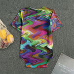 Watercolor Psychedelic Print Men's Bodysuit