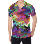 Watercolor Psychedelic Print Men's Shirt