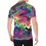 Watercolor Psychedelic Print Men's Shirt