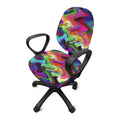 Watercolor Psychedelic Print Office Chair Cover