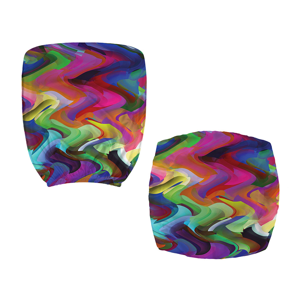 Watercolor Psychedelic Print Office Chair Cover