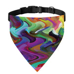 Watercolor Psychedelic Print Over The Collar Dog Bandana