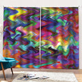 Watercolor Psychedelic Print Pencil Pleat Curtains