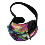 Watercolor Psychedelic Print Pet Sling Carrier