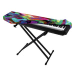 Watercolor Psychedelic Print Piano Keyboard Cover