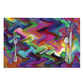Watercolor Psychedelic Print Placemat