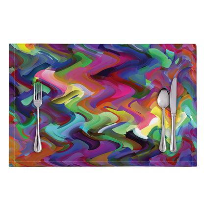 Watercolor Psychedelic Print Placemat