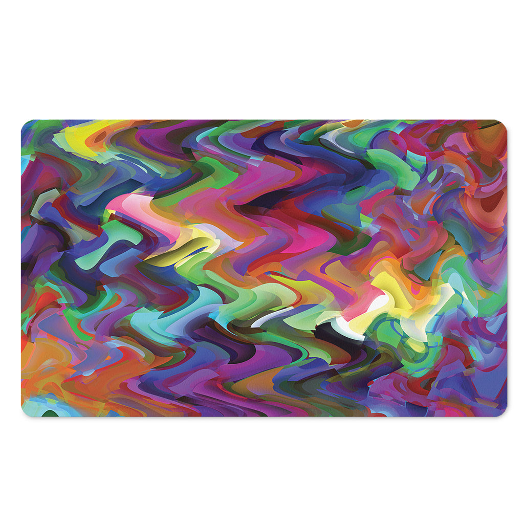 Watercolor Psychedelic Print Polyester Doormat