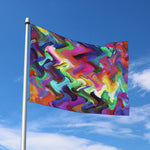 Watercolor Psychedelic Print Polyester Flag