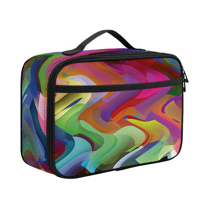 Watercolor Psychedelic Print Portable Lunch Bag
