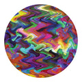 Watercolor Psychedelic Print Round Blanket