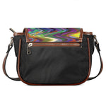 Watercolor Psychedelic Print Saddle Bag