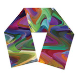 Watercolor Psychedelic Print Scarf