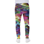 Watercolor Psychedelic Print Scuba Joggers