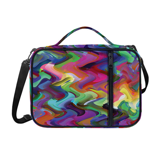 Watercolor Psychedelic Print Shoulder Strap Bible Bag
