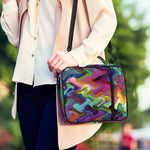 Watercolor Psychedelic Print Shoulder Strap Bible Bag