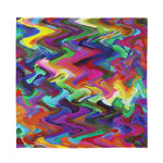 Watercolor Psychedelic Print Silk Bandana