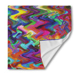 Watercolor Psychedelic Print Silk Bandana