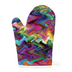 Watercolor Psychedelic Print Single Oven Mitt
