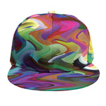 Watercolor Psychedelic Print Snapback Cap