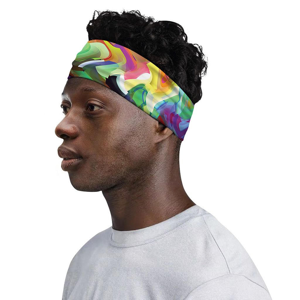 Watercolor Psychedelic Print Sports Headband