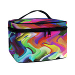 Watercolor Psychedelic Print Travel Makeup Bag