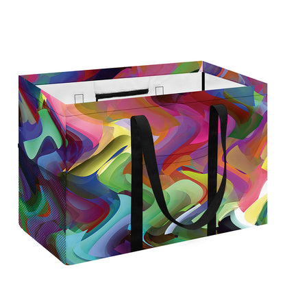 Watercolor Psychedelic Print Utility Tote Bag