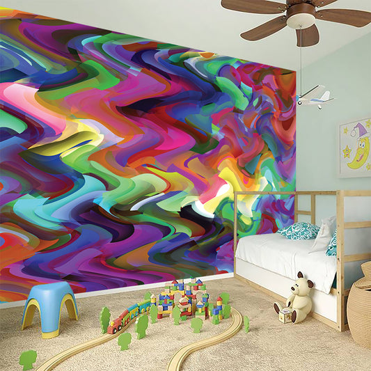 Watercolor Psychedelic Print Wall Sticker