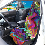Watercolor Psychedelic Print Waterproof Car Seat Cover