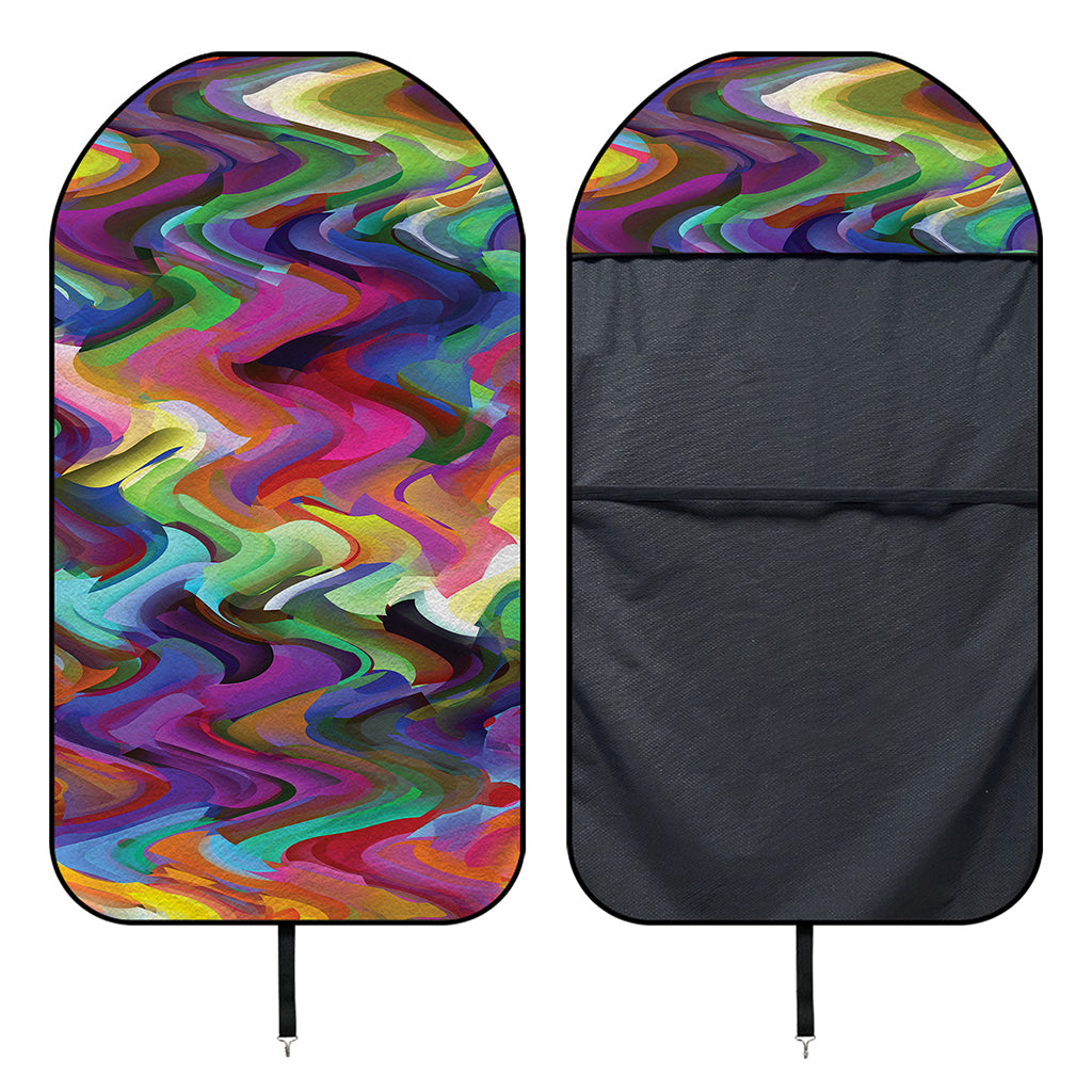 Watercolor Psychedelic Print Waterproof Car Seat Cover