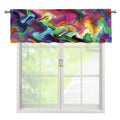 Watercolor Psychedelic Print Window Valance